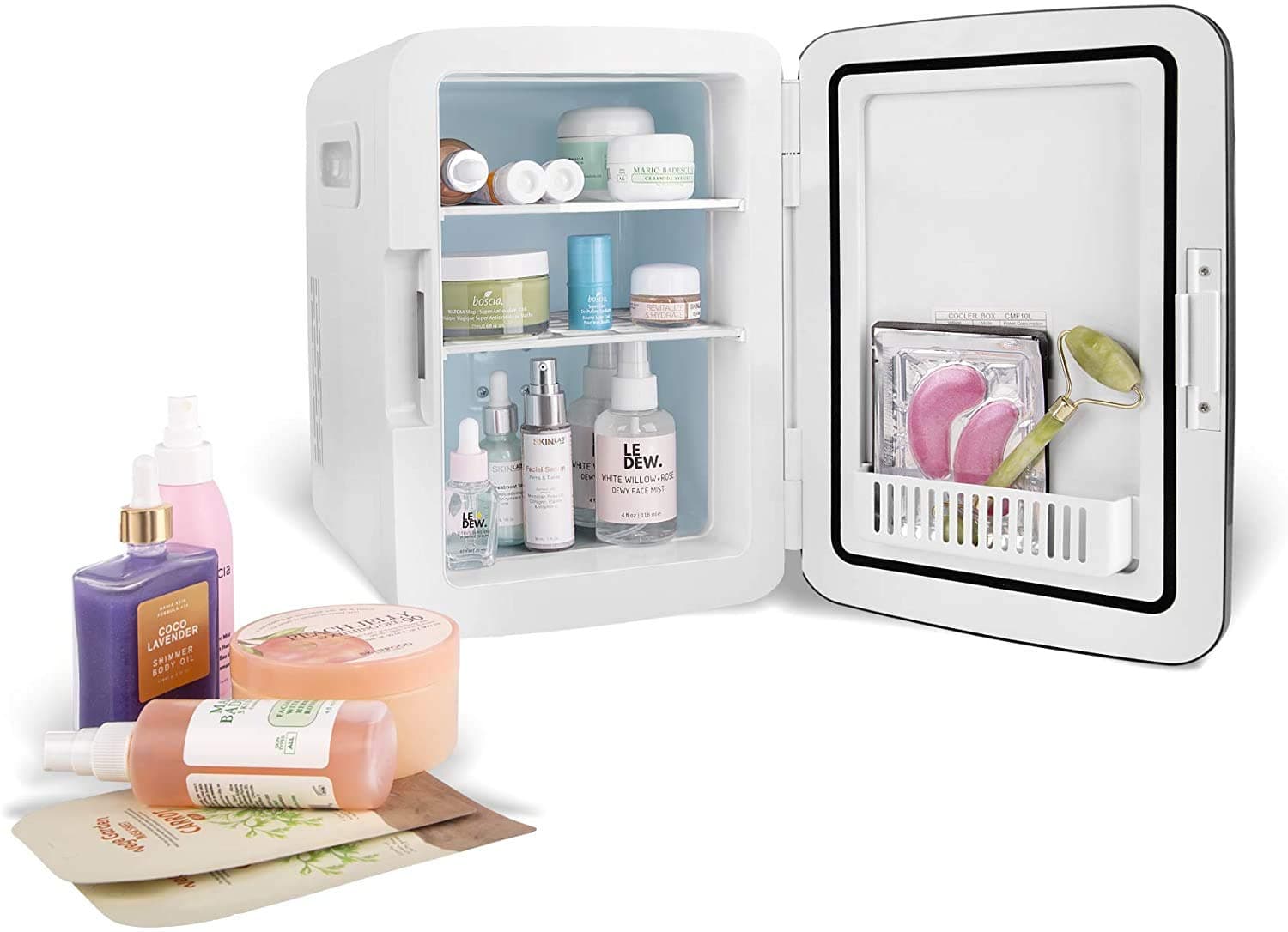 Mini Fridge 9 Litre/12 Can AC/DC Portable Thermoelectric Cooler and Warmer for Skincare, Foods, Medications, Home and Travel