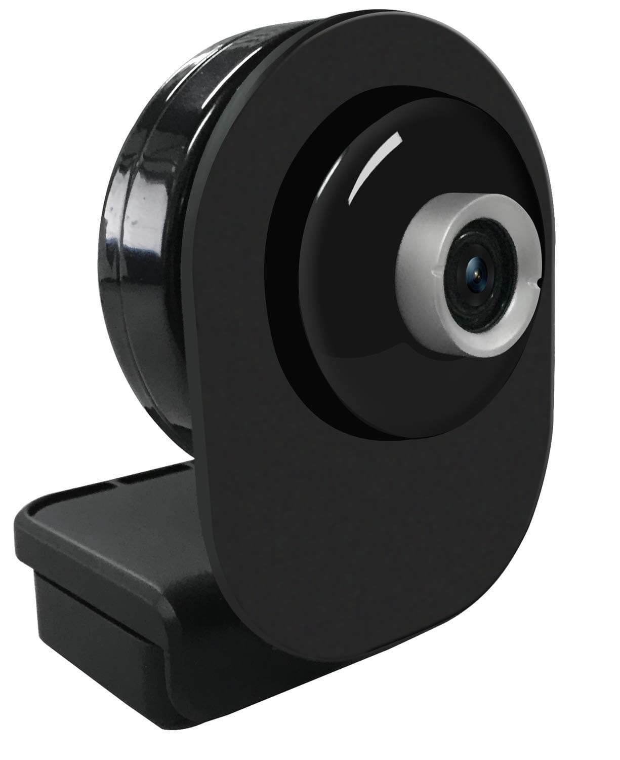 Dericam 720P HD Live Streaming Webcam, USB Desktop and Laptop Webcam, Mini Plug and Play Video Calling Computer Camera, Built-in Mic, Flexible Rotatable Clip, W1C, UK, Black