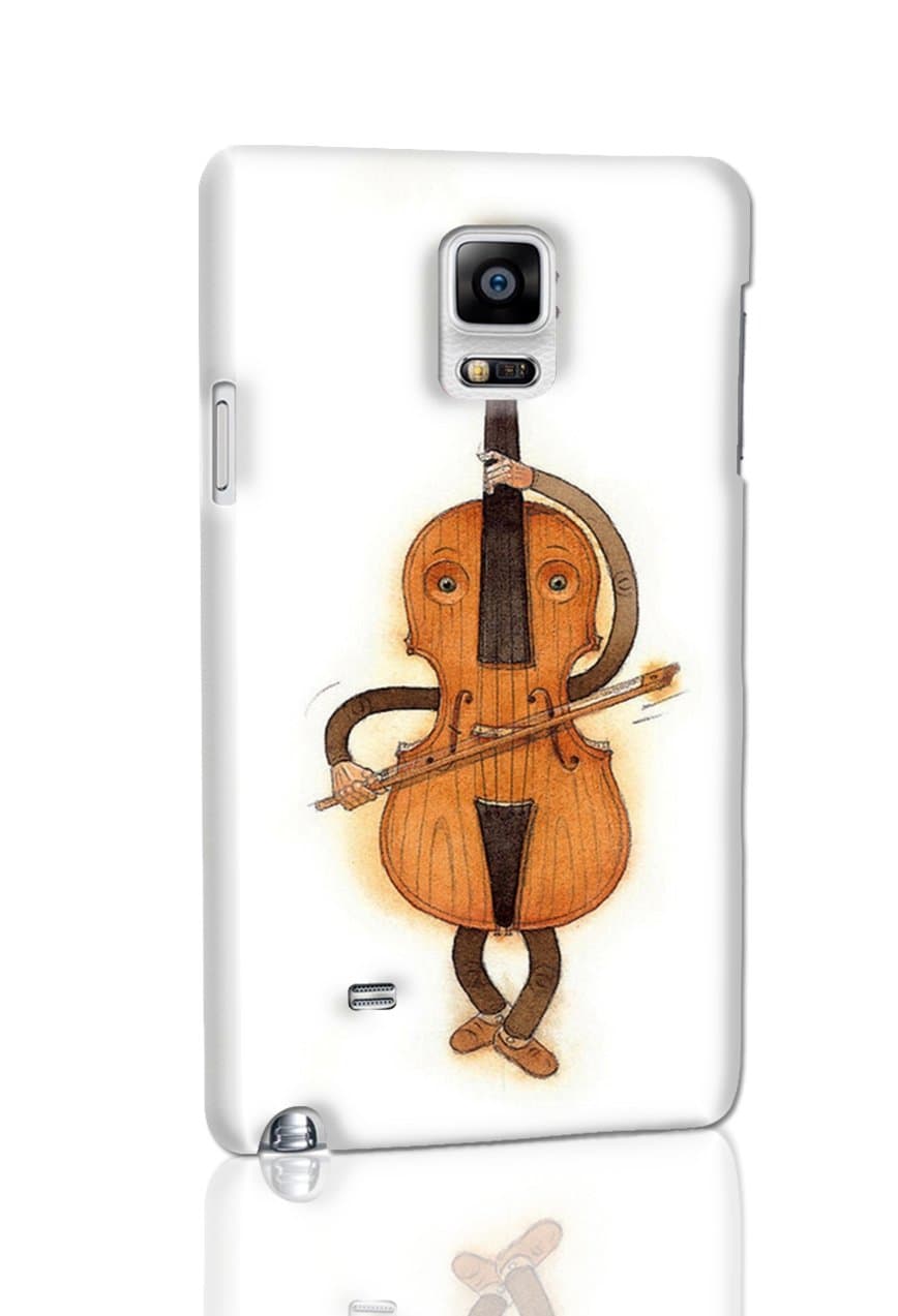 Stradivarius Violin Design Hard 3D Case Back For Samsung Galaxy Note 4