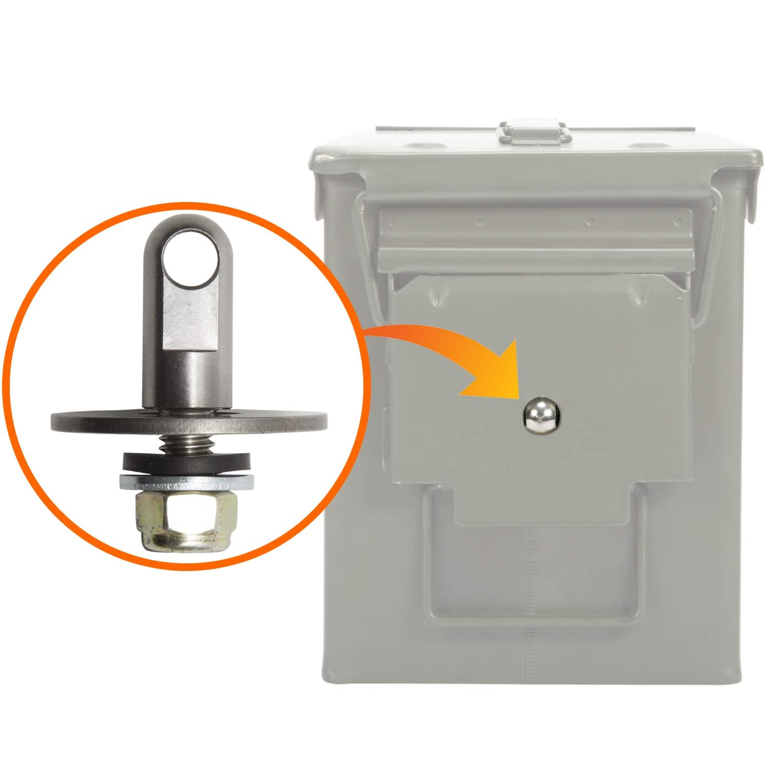 Tactical Overlord Ammo Box Locking Kit Storage Converter Hardware Kit for .50 Cal, Fat 50, 30 Cal, 20 mm, 40 mm Ammunition Cans Set of 3 Made in The USA