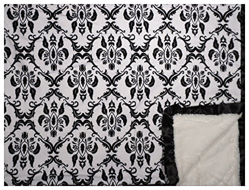 Minky Couture Printed Premium Blanket - Soft, Warm, Cozy, Comfortable, Perfect Gift! (Infant, Paris B/W)