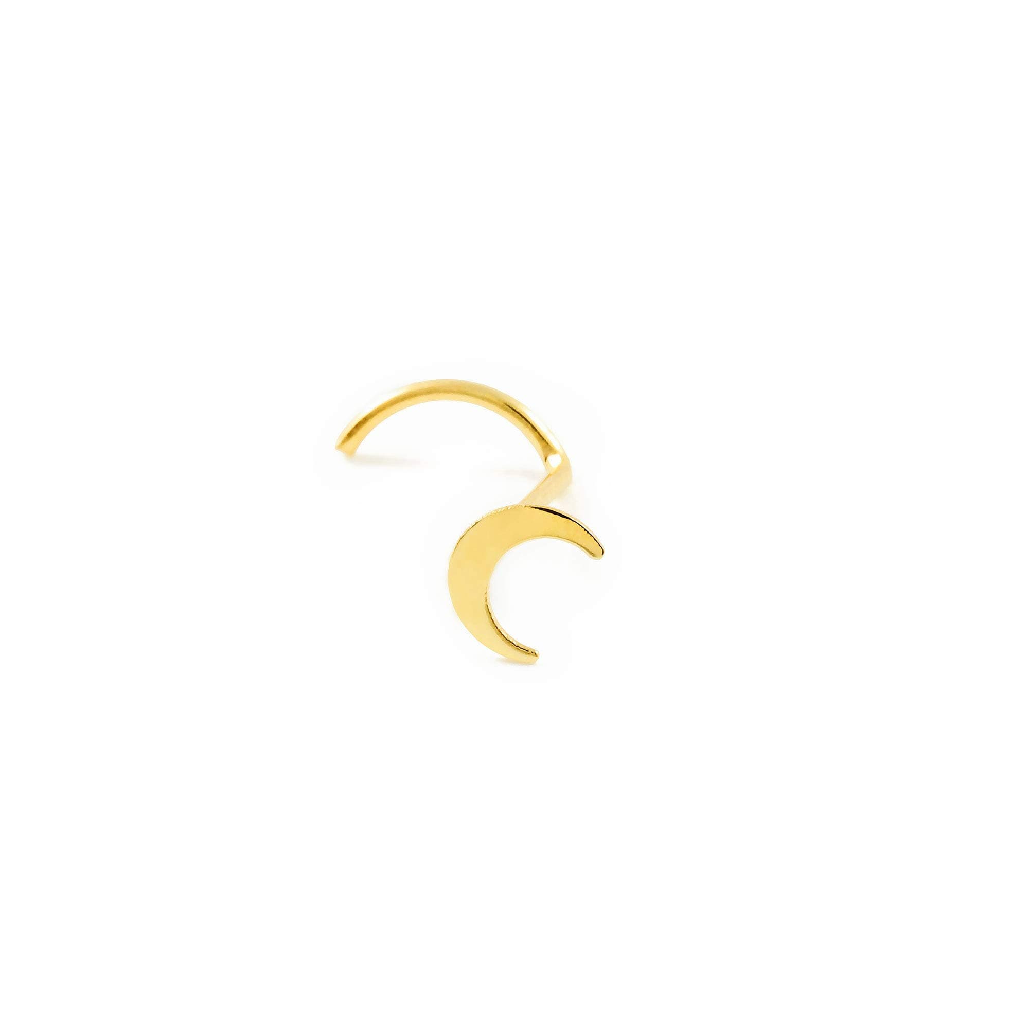 9ct Yellow Gold moon nose Piercing