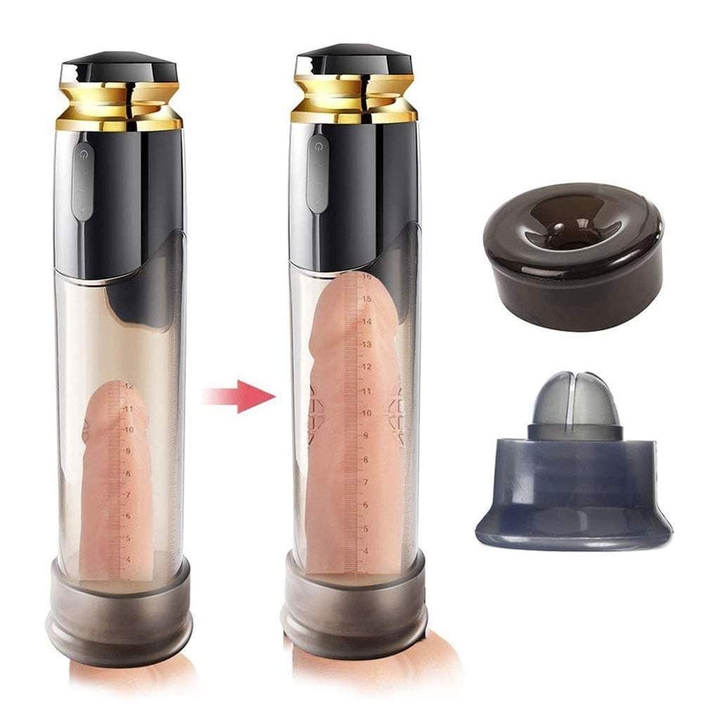 Vvall Exèrcǐsè Training Automatic Powerful LCD Male Massage Pump Girth Enlargement Extender - for Male Men