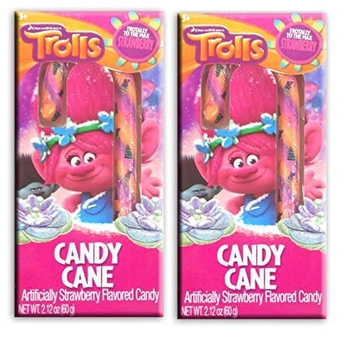 2-Count Dreamworks Trolls Jumbo Candy Cane Stocking Stuffer