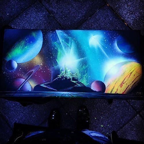 Space Castle: Painting options available on posterboard and canvas. Space themed wall art