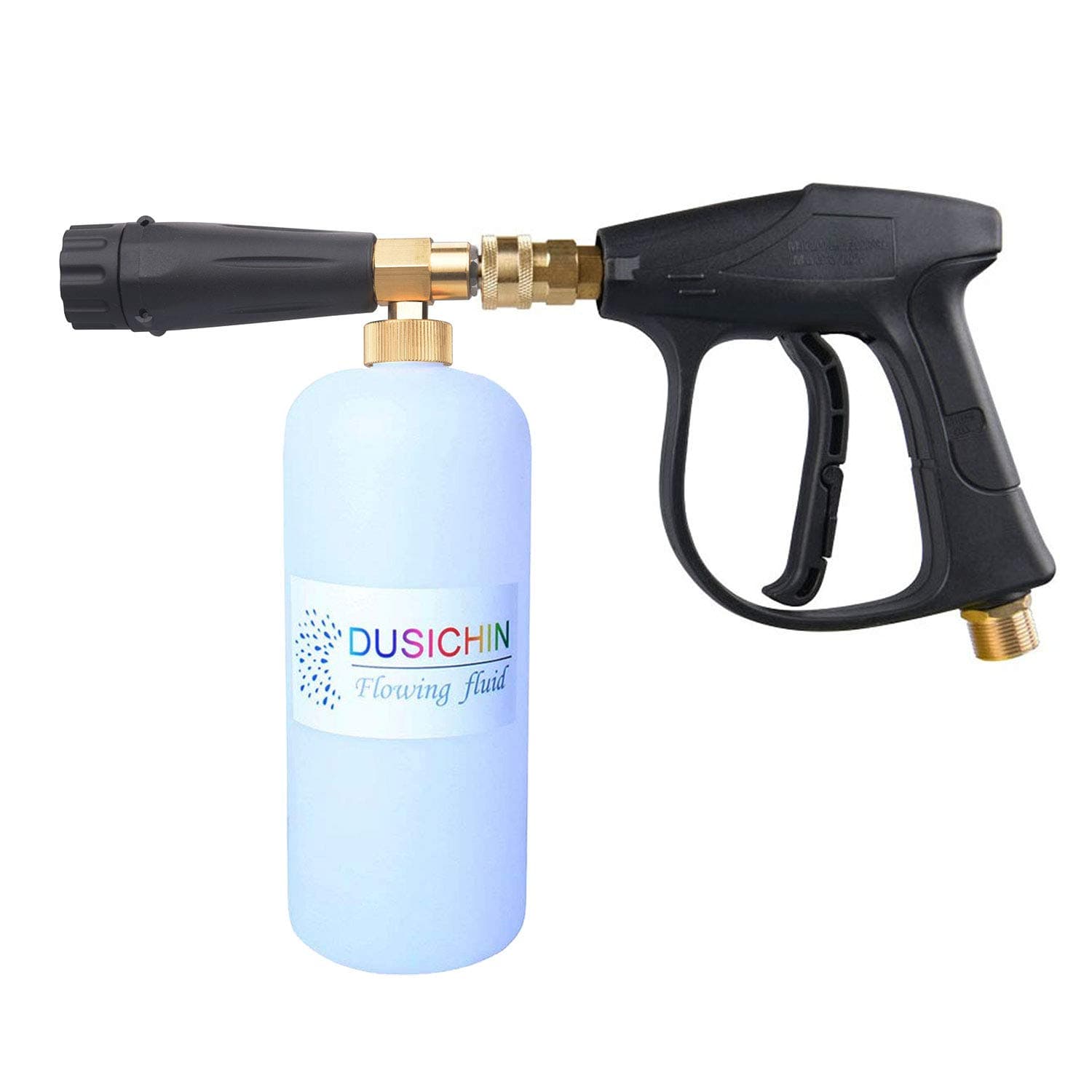 DUSICHIN DUS-113 Pressure Washer Jet Wash Quick Release Snow Foam Lance,3000 PSI High Pressure Washer Gun,M22 Thread 1/4"