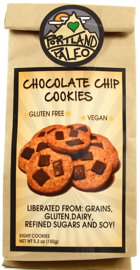 Paleo Cookies, Chocolate Chip (8 Per Package)