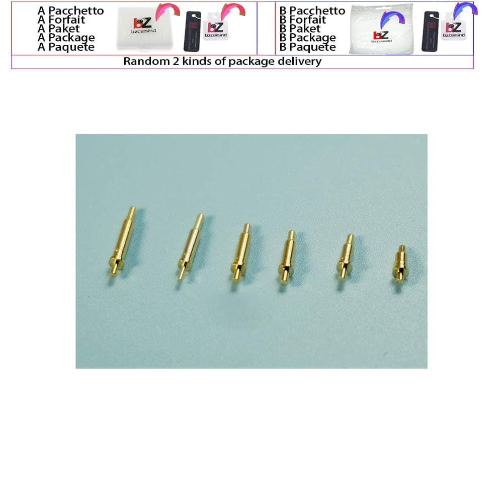 bzcemind 10pcs Spring Load Pogo Pin Connector Height 4.5 5 5.5 6 6.5 7 7.5 8 8.5 9 10 10.5 11 12 12.5 13 14 16.5 mm Through Hole Flange,PGTH1300