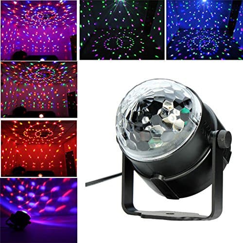 Disco Party Ball Projector Light Sound Activated Stage Light Led with Remote Control For Party Disco Hall Get-togethers Holiday Night Wedding DJ