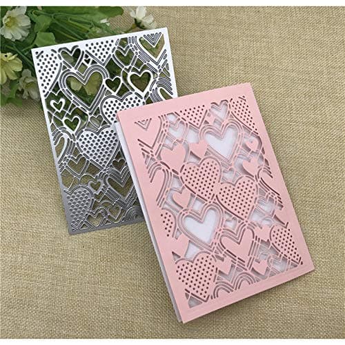 Heart Rectangular Frame Metal Cutting Die Stencil Template Christmas Birthday Wedding DIY Crafts Scrapbook Album Paper Card Handmake Embossing