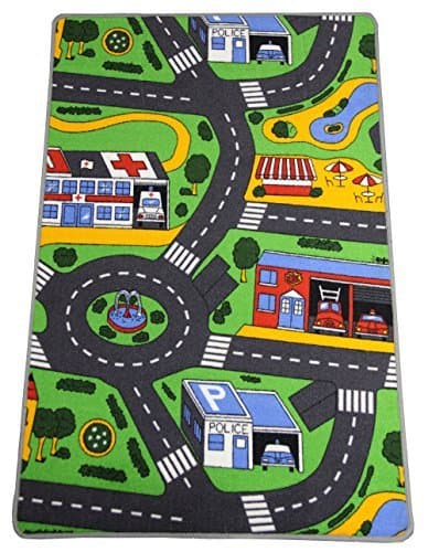 Playmat Road Map for Children 120 x 80 cm Design Selected at Random by Le coin shopping