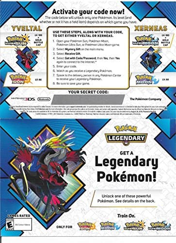 Pokemon Xerneas and Yveltal Gamestop Event Code 2018