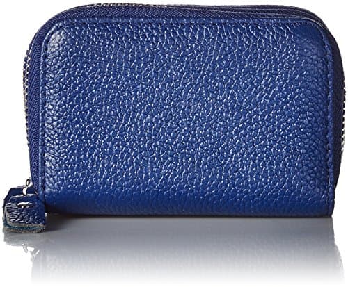 Women's Genuine Leather RFID Secure Spacious Cute Zipper Card Wallet Small Purse for Thanksgiving and Christmas Gift