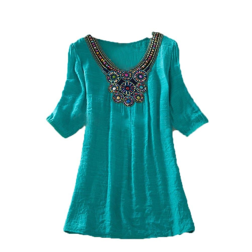 Samanthajane Womens Beach Embroidered Tunic