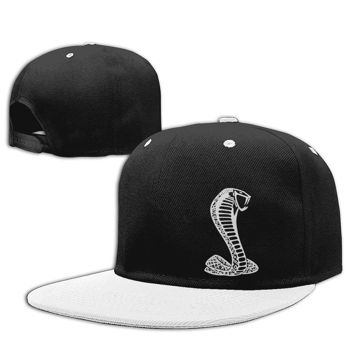 White Mustang Cobra Hip Hop Baseball Caps Adjustable Snapback Hat Men Woman