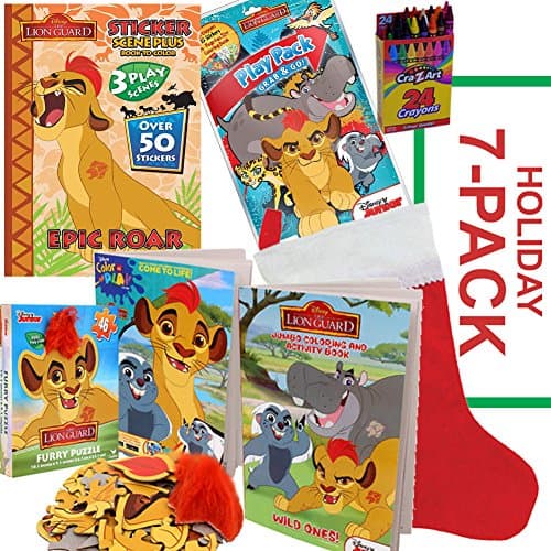 Lion Guard Christmas Stocking Stuffer Bundle - Lion King 7 PACK - Lion King Simba Christmas Gift for Children Ages 3-8