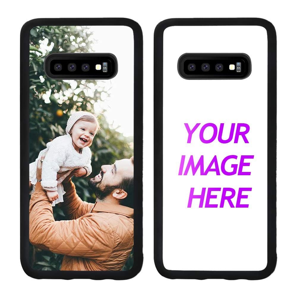 Customized Case for iPhone Xs Max Personalized Custom Picture Phone Case Customizable Slim Soft and Hard Tire Shockproof Protective Phone Cover Case Make Your Own Phone Case (Samsung Galaxy S10)
