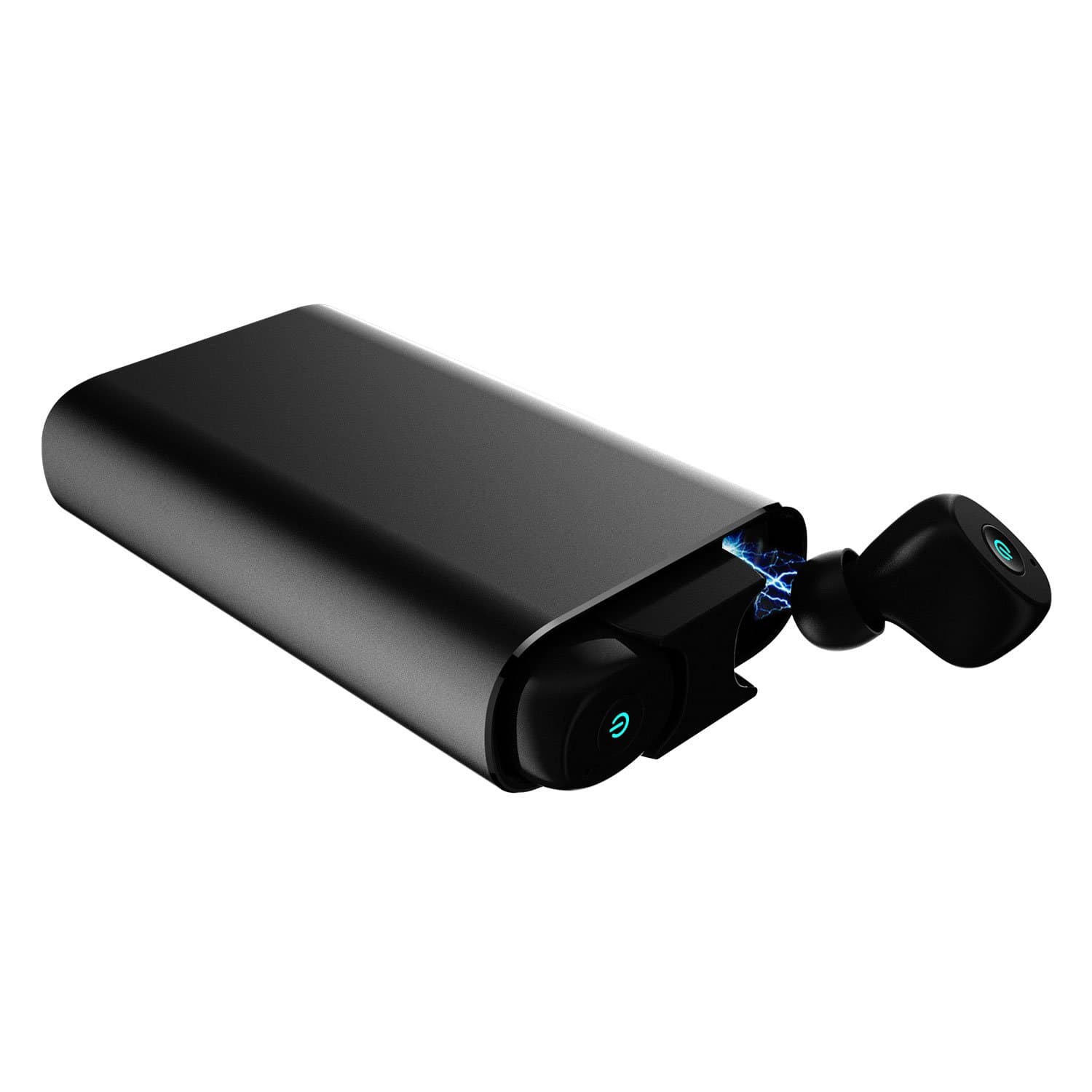 Wireless Stereo Headphones Bluetooth In-Ear Earbuds with Charging Case Built-in Mic Headset. Premium Sound with Bass for Running Sport - Super Easy Pair