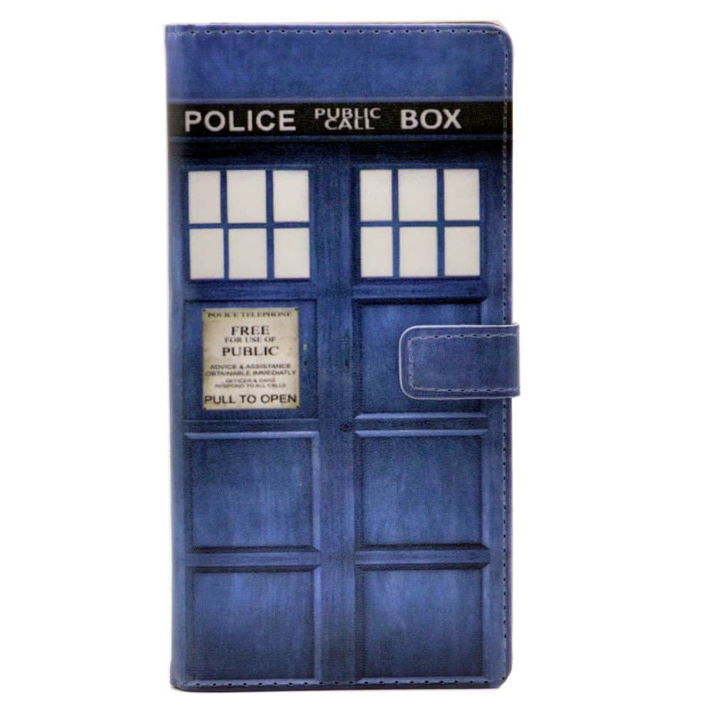 YHB Galaxy Note 9 Case - Doctor Who Tardis Police Pattern Leather Wallet Credit Card Holder Pouch Flip Stand Case Cover for Samsung Galaxy Note 9
