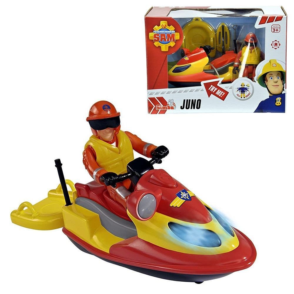 Fireman Sam - Vehicle Jet Ski Juno with light & character Elvis