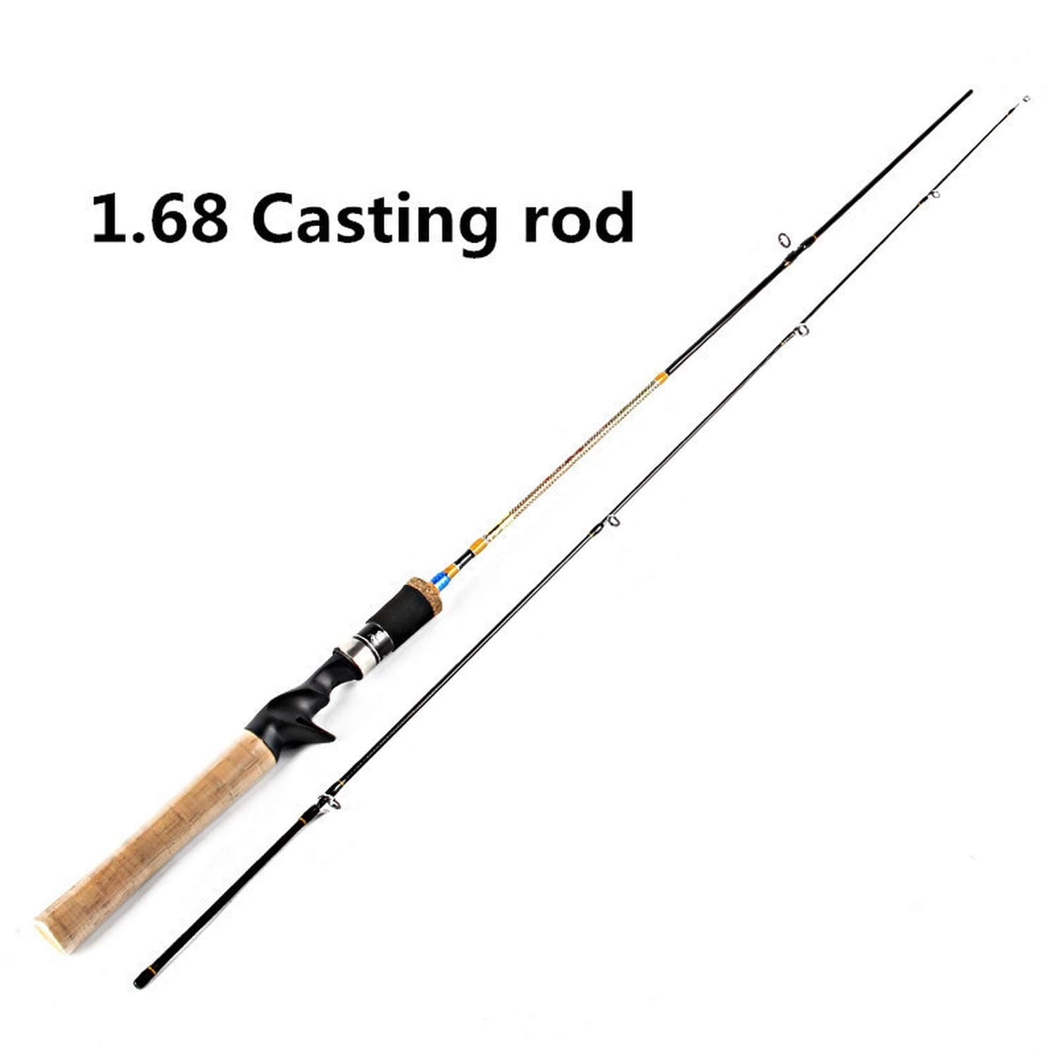 Rivulet Official Store 1.68M/1.8M UL Power Carbon Spinning Fishing Rods 2 Sec Line wt. 3 6lbs Ultralight Carbon Spinning Casting Lure Fishing Rod