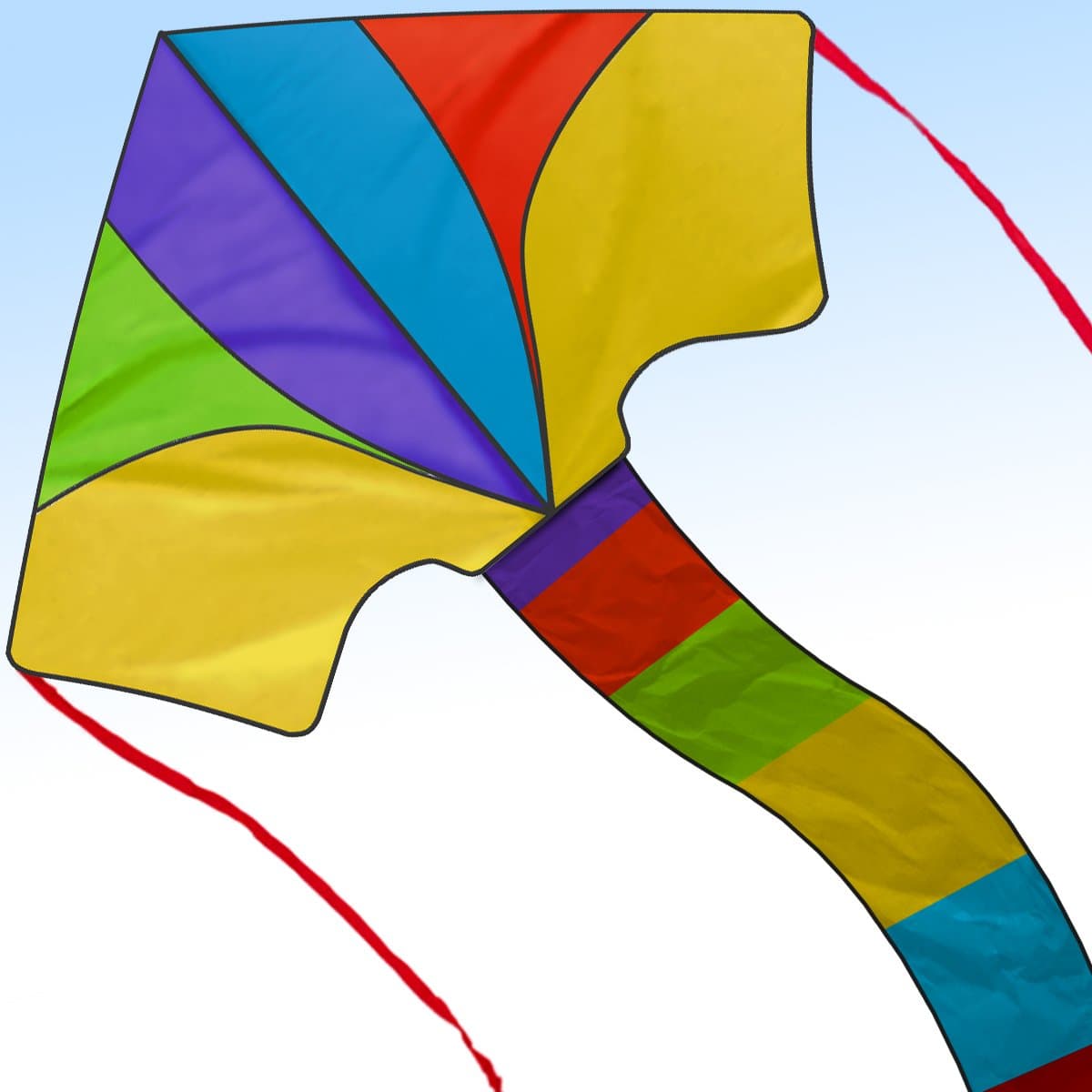 Summer 2017 New Delta Kite - Best Easy Flyer 40 Inch Kites for Kids and Adults - Assemble & Fly in Seconds Model with Handle and String - Today 100% Warranty - Outdoor Beach Fun for Amateur & Pros