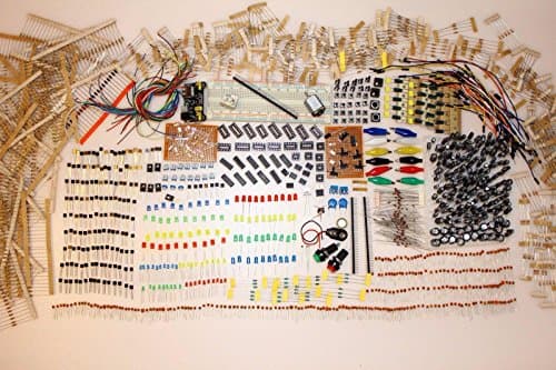 Over 2000 pcs of Electronic Components KIT - ideal for Students Arduino and Raspberry Projects transistors capacitors LED diodes Resistors sensors learning and fun through discovery