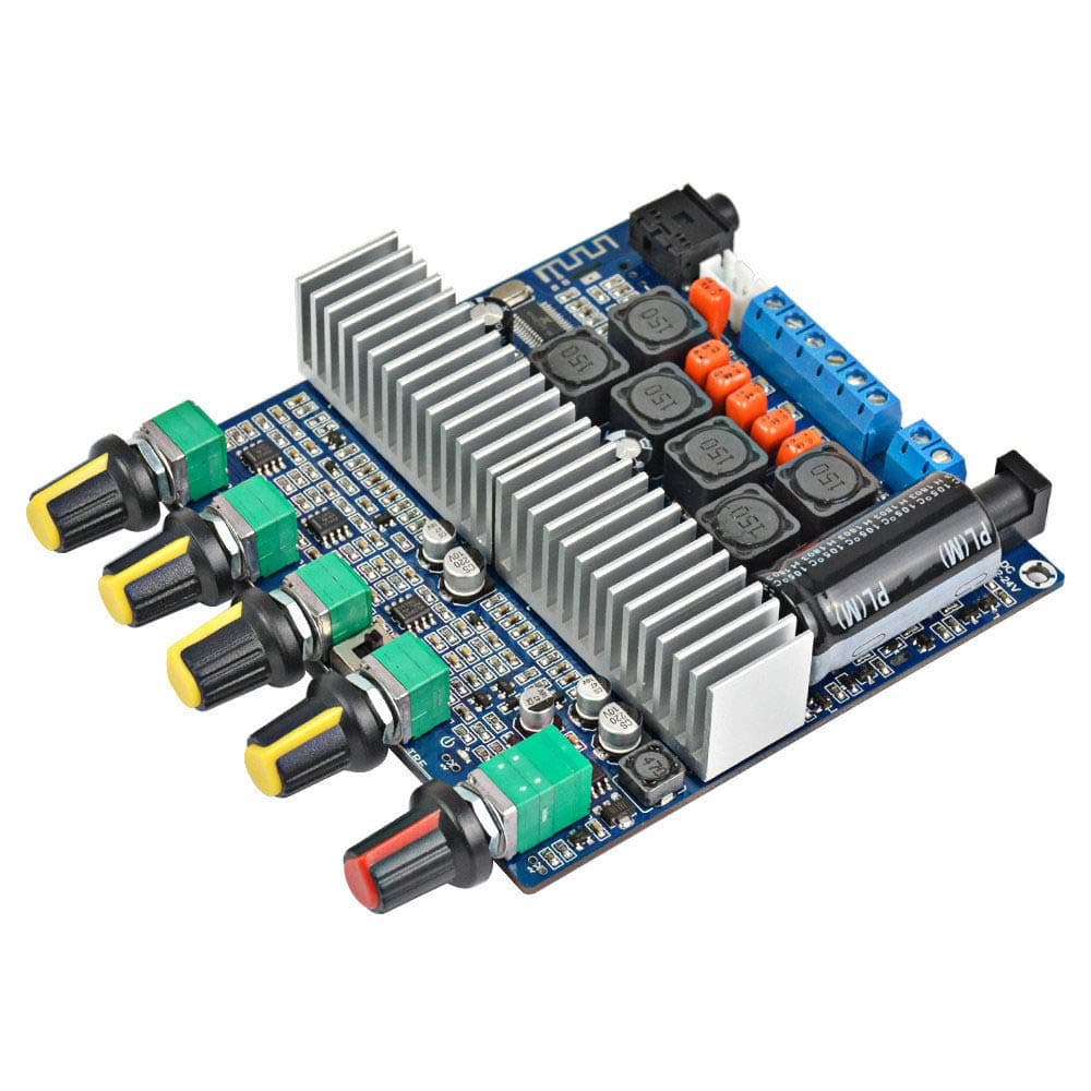TPA3116 Subwoofer Amplifier Board 2.1 Channel High Power Bluetooth 4.2 Audio Amplifier Board DC12V-24V 250W+100W