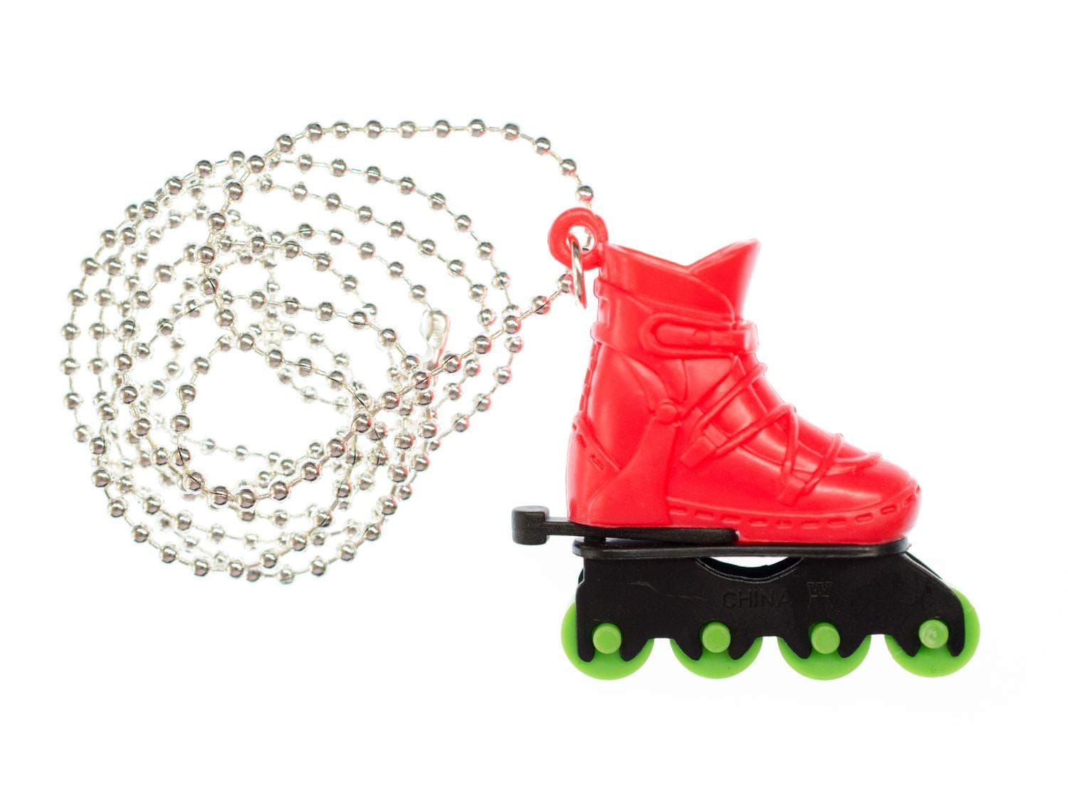 MiniblingsInline Skates Inliner Roller Skates Rollerskate Necklace 80Cm Red