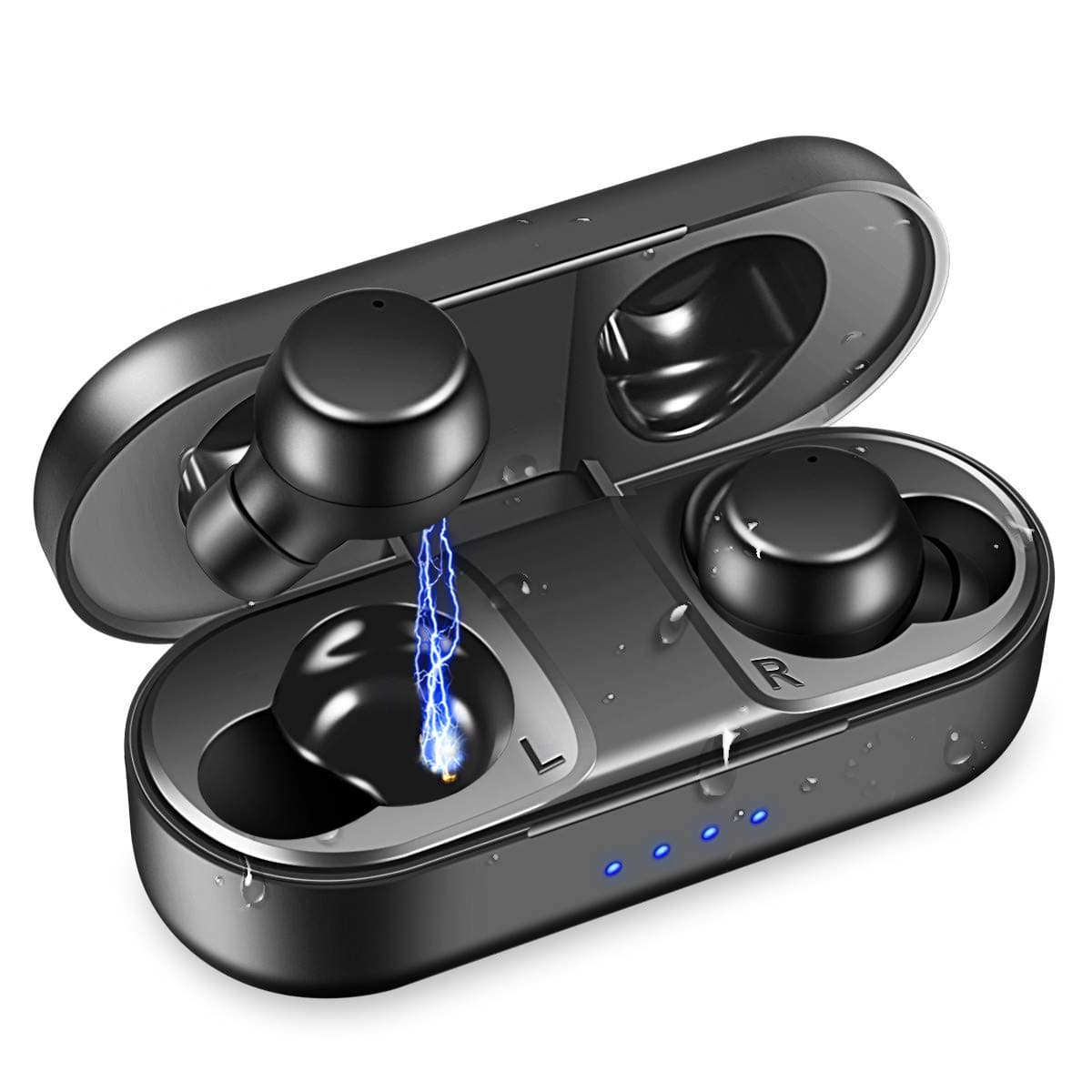 Wireless Earbuds, Bluetooth 5.0 True Wireless Earbuds Upgraded Noise Cancelling Bluetooth Earbuds with Stereo Hi-Fi Sound Wireless Headphones with Deep Bass for Running Sport Earbud