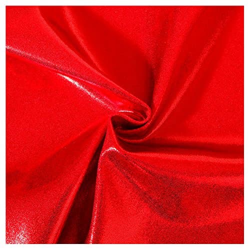 5-Yard Lot Red Fog Foil Poly/Spandex Fabric