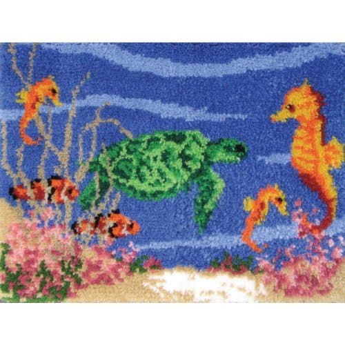 M C G Textiles 20 x 27-inch Under The Sea Latch Hook Kit by M C G Textiles