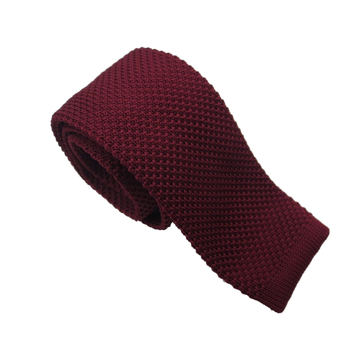 Szeagle Men's Polyester Knit Woven Neckties Brown