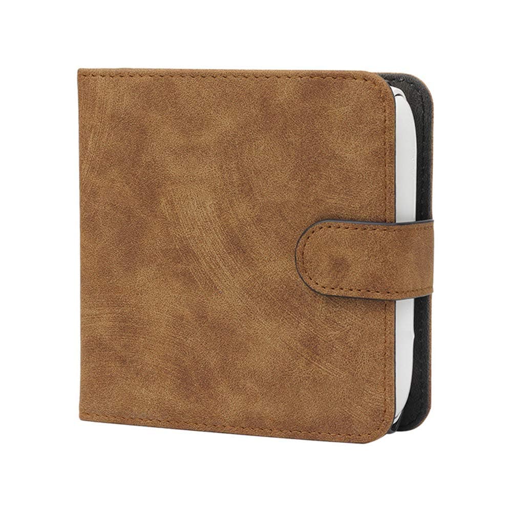 DKEnjoy PU Leather Full Protective Cover Carrying Storage Bag Wallet Card Holder for IQOS 3.0 Electronic Cigarette (Brown)