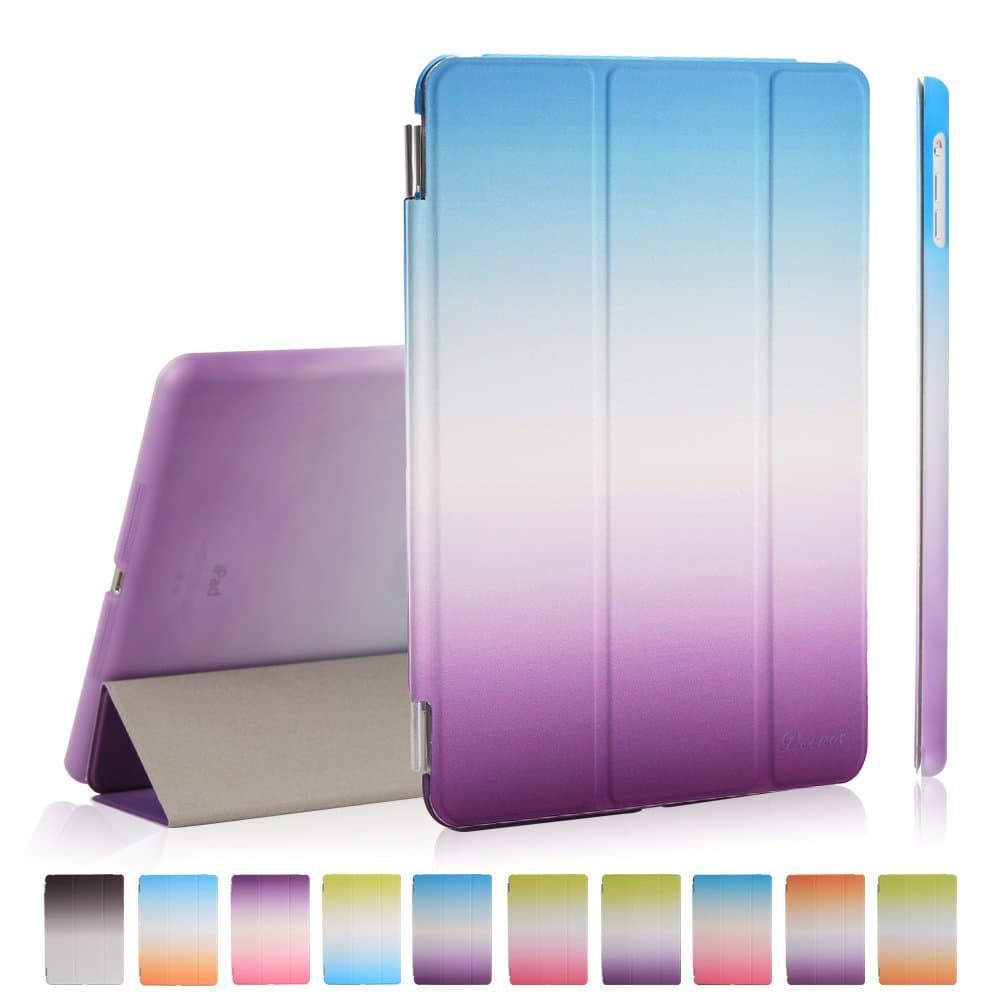 iPad Mini 3 Case, iPad Mini Retina Cover,iPad Mini Case - Chok Idea® Colour Rainbow Series Smart Cover Back Cover Ultra Slim Light Weight Auto Wake up/Sleep Function Protective Case Cover for Apple iPad Mini 1/2/3. A02