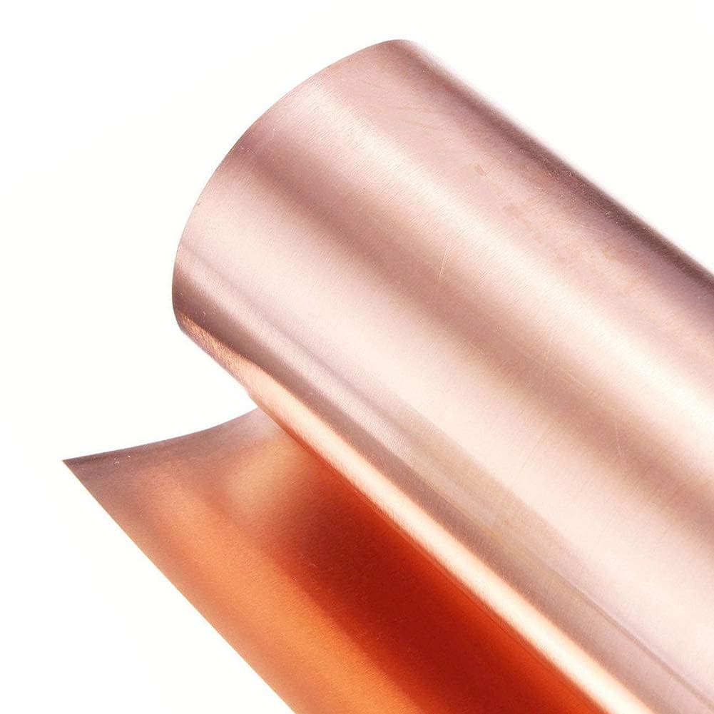 SOFIALXC 99.99% Pure Copper Metal Sheet for Handicraft Aerospace Width 200mm Long1000mm-thickness: 0.8 mm