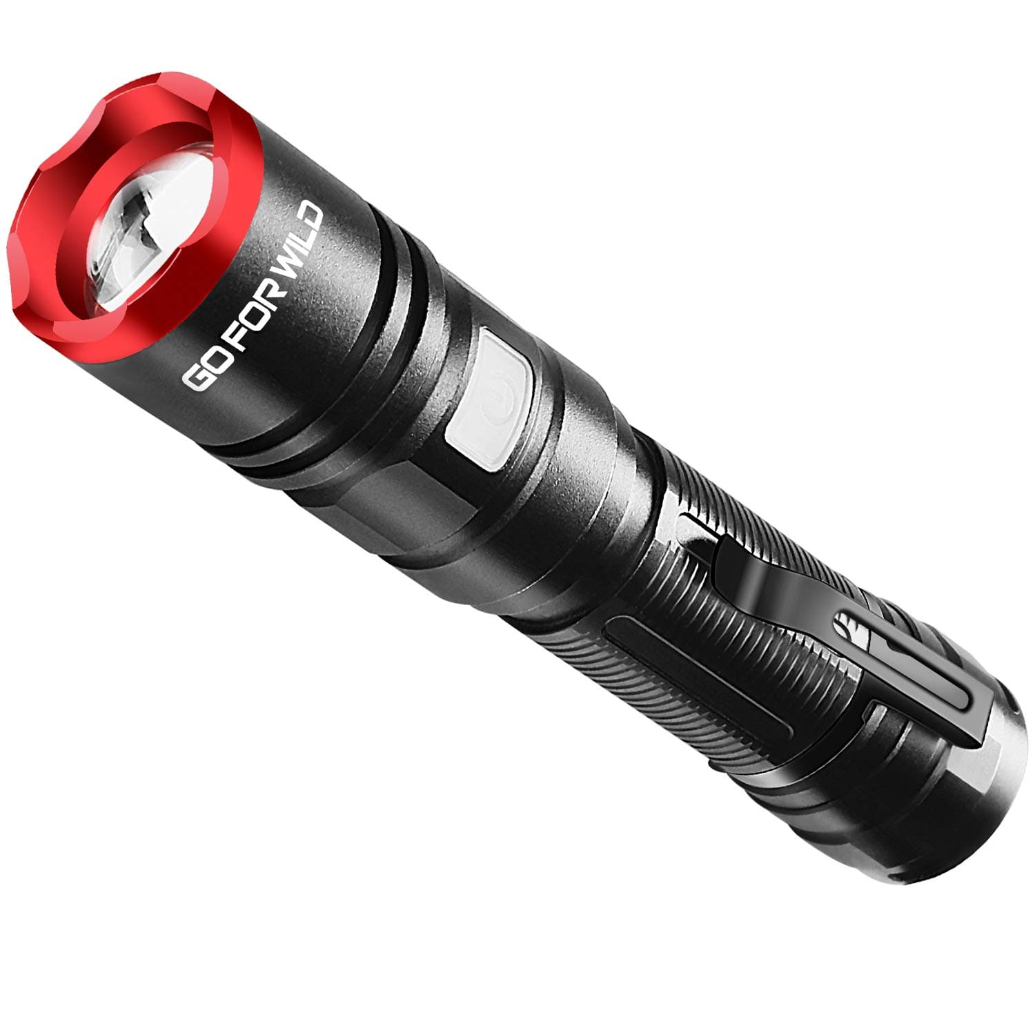 Tactical Flashlight 950 High Lumen Rechargeable LED Flashlight with 5 Modes, Zoomable, and IP65 Water Resistant Powerful Camping and Emergency Flashlights