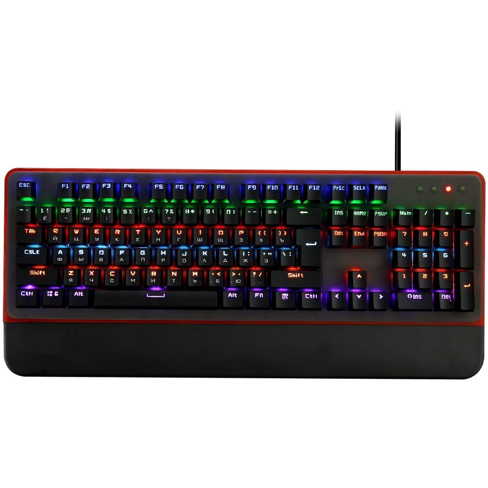 Mechanical Keyboard Wired Office/Gaming Keyboard Metal Case Blue Axis 12 Backlight Mode Plug and Play Mechanical Keyboard Cool Game Keyboard with Hand Rest for Desktop Computer/Laptop