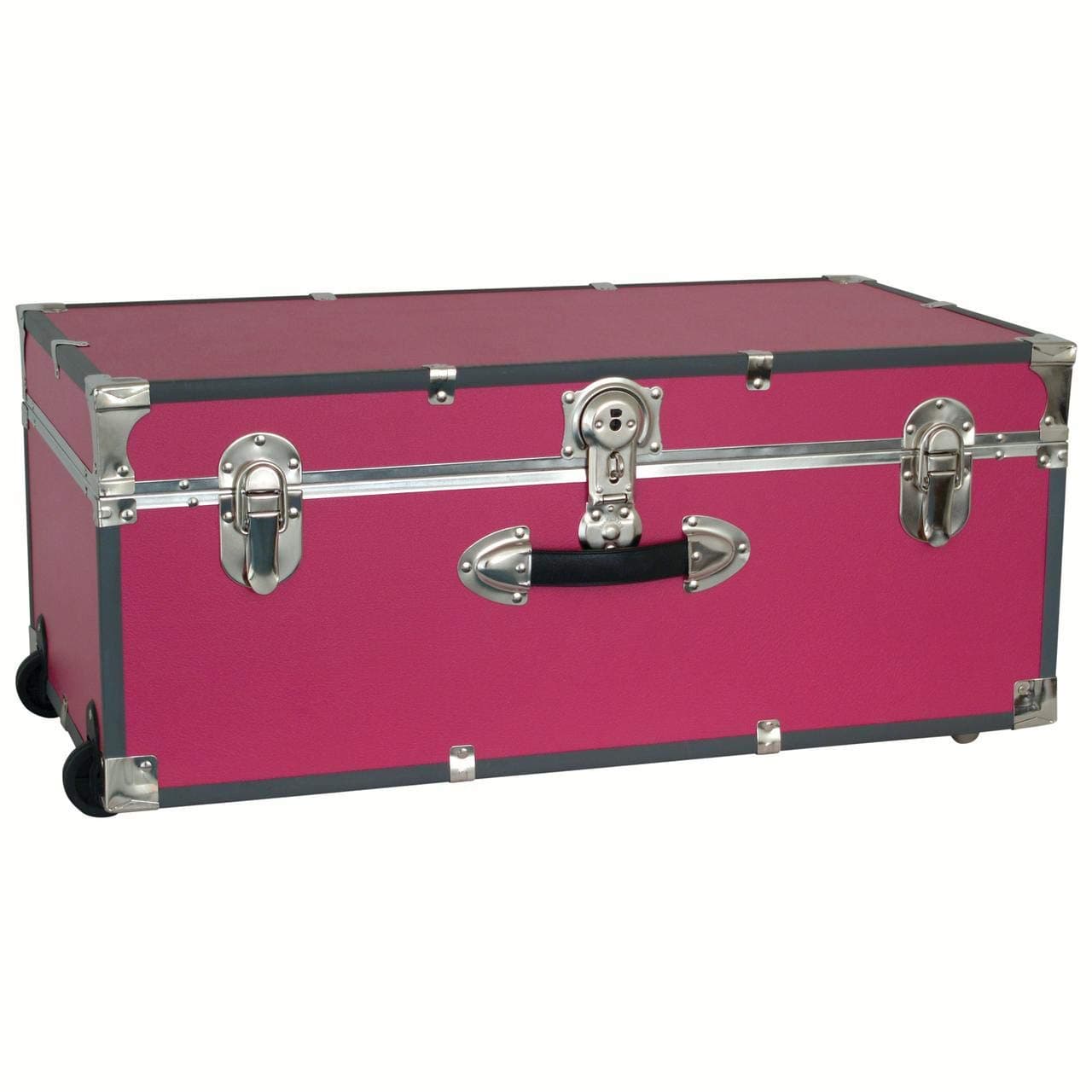 30" Footlocker Trunk with Wheels (Pink)