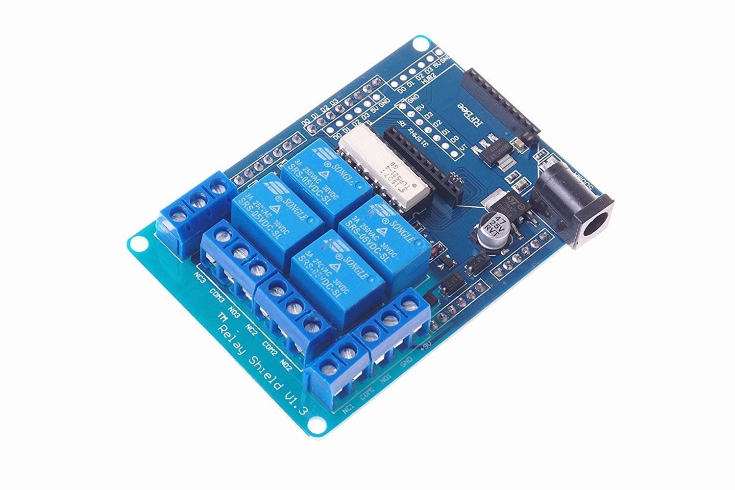UIOTEC 1 PCS 4 channel 5V relay shield expansion board V1.3*