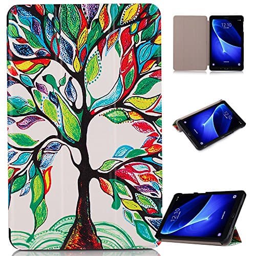 For Samsung Galaxy Tab A6 10.1" T580/T585 Case, Ultra Slim Lightweight Flip Case with Fold Stand Cover Bumper Back Protection Case -LVSQ