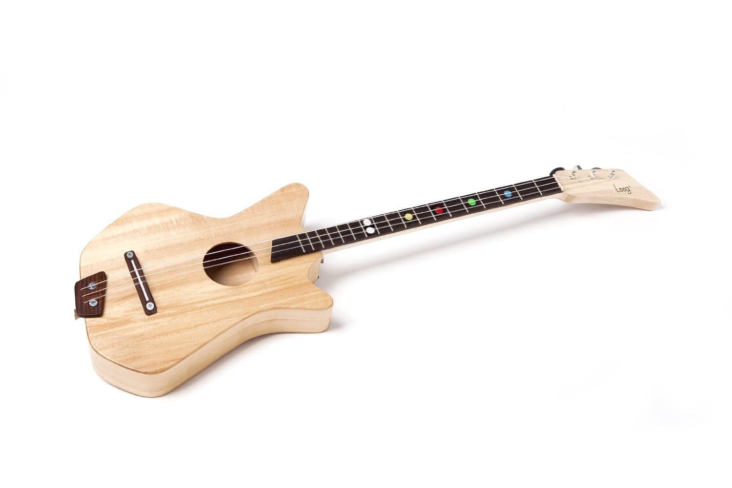 Loog Acoustic Guitar 3-String Guitar Designed for Children, Natural