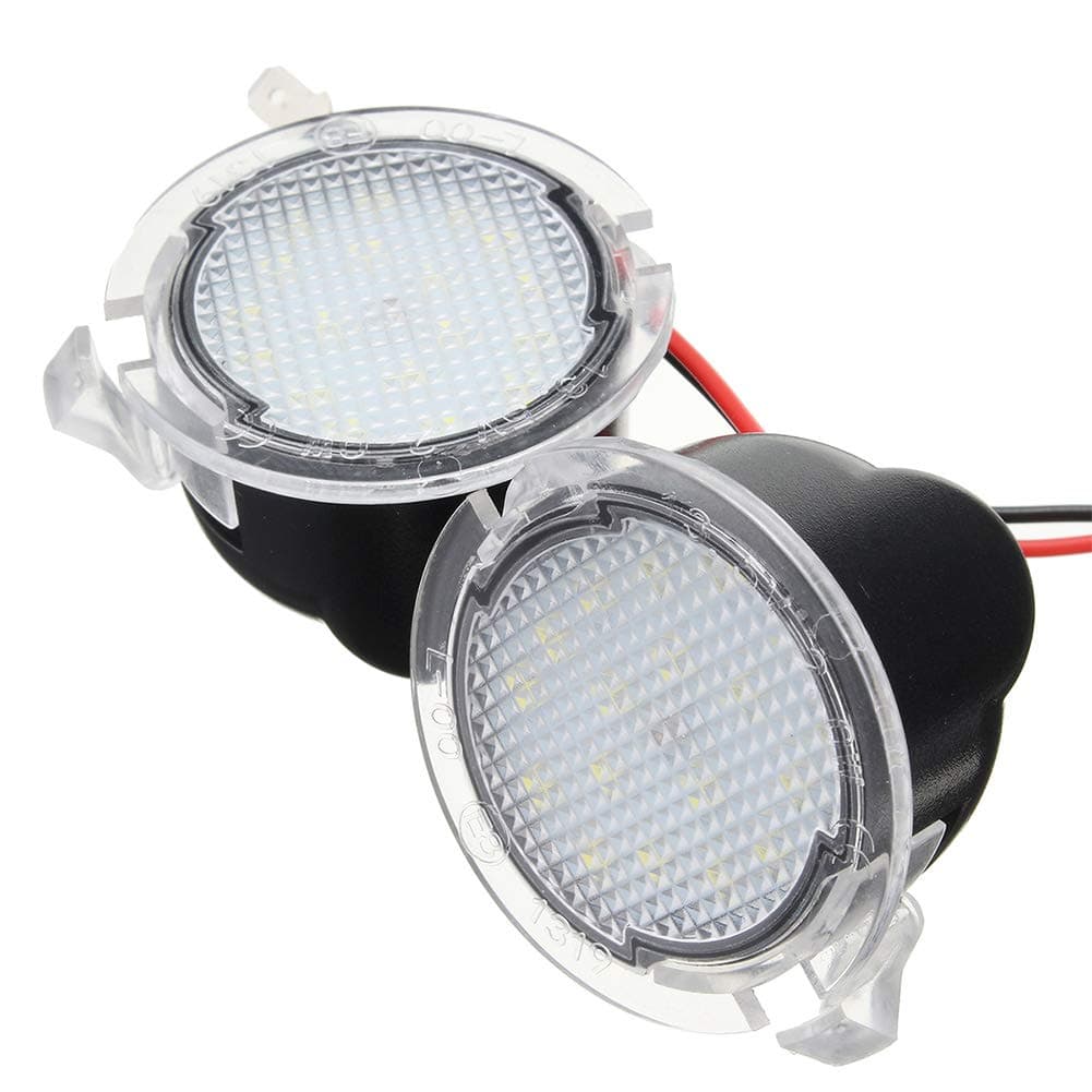GSDCNV Puddle Lights Auto Side Mirror Car Accessories White Light High Power Signal Lamp Led 2PCS