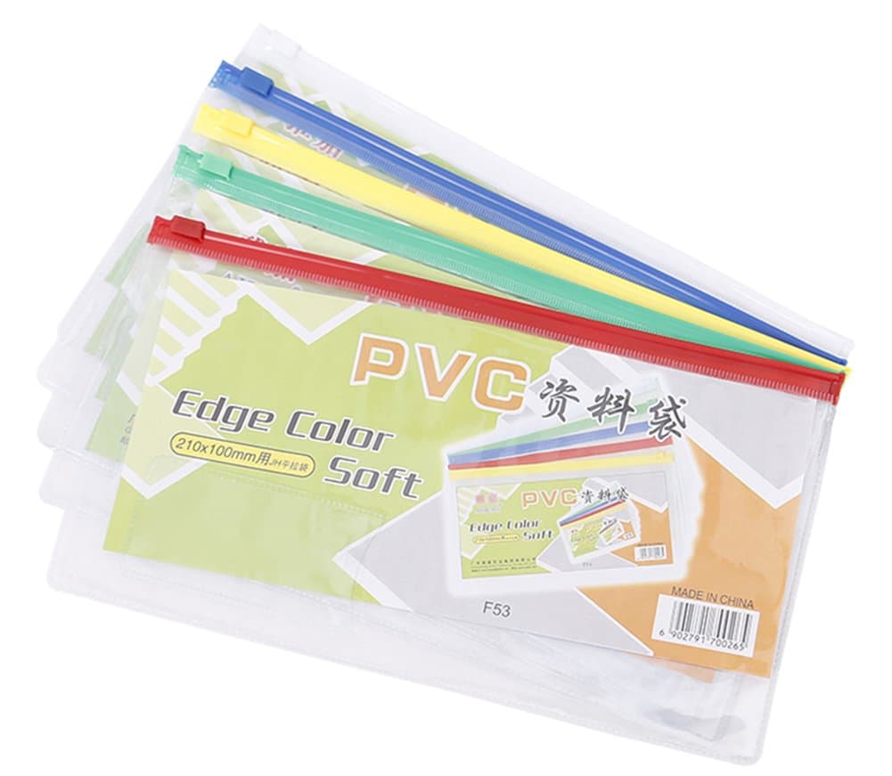 YOURBETTER Pencil Case Clear Exam Pencil Case See Through Zip Bag 2 Pcs