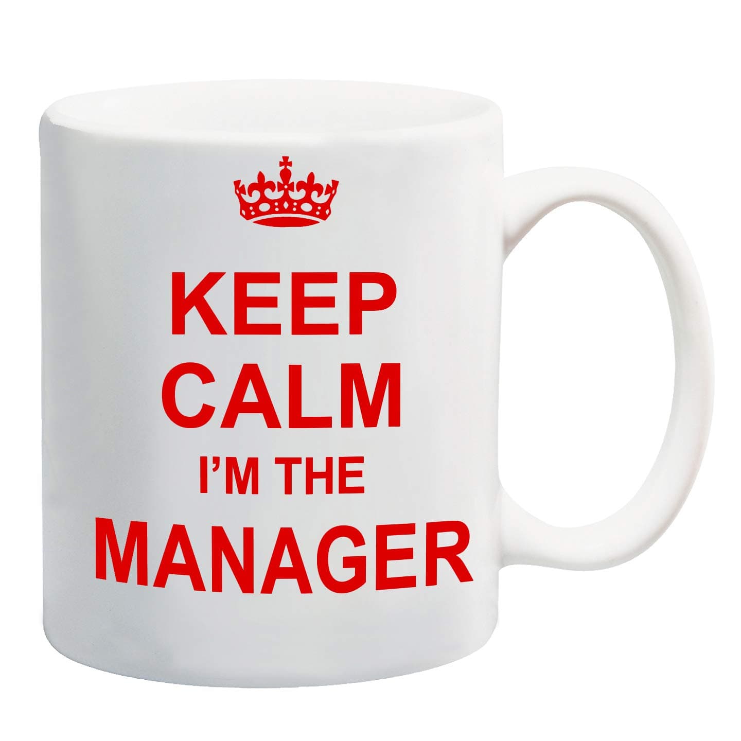 Keep Calm I'm The Manager Red Mug Gift Present