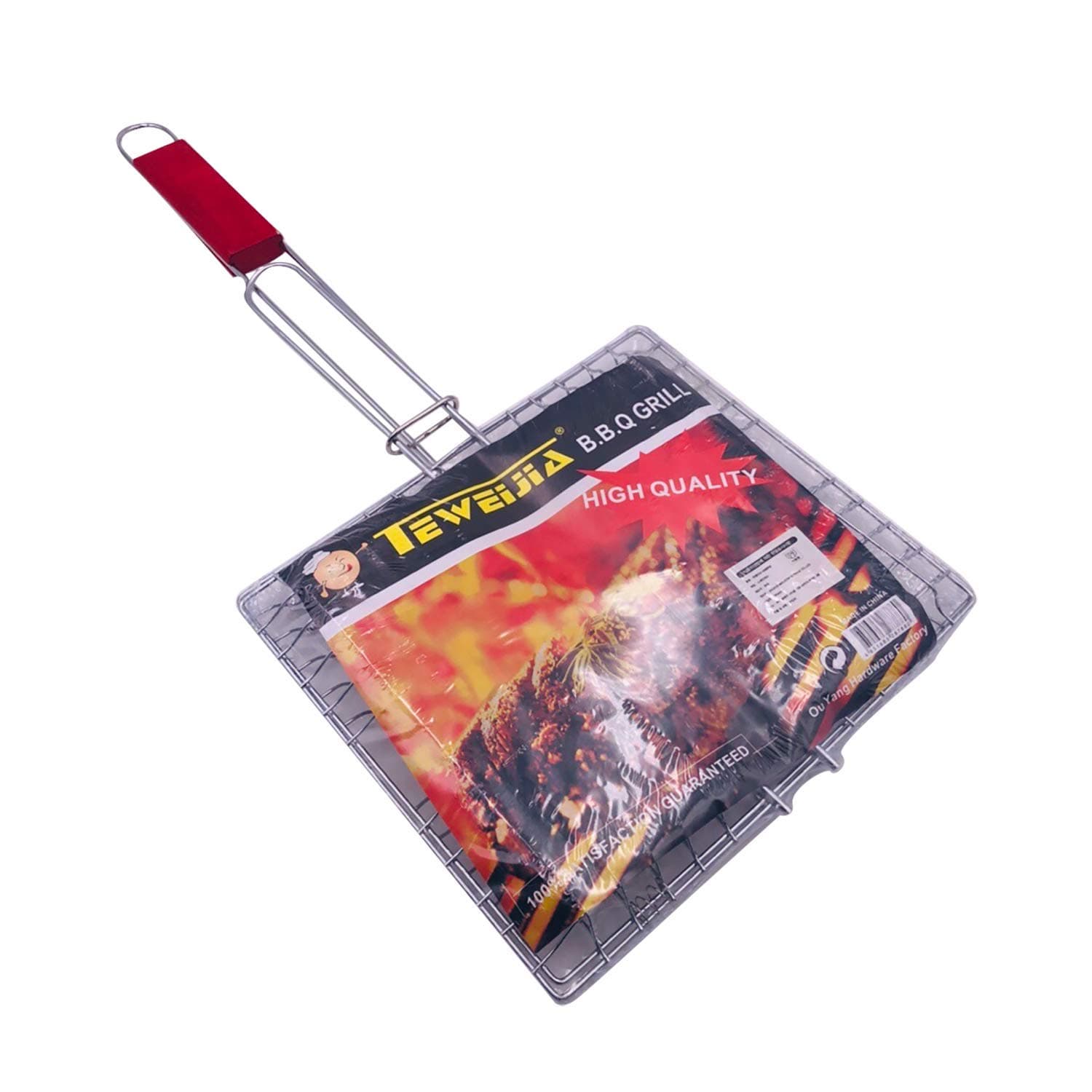 Teweijia Korean BBQ and Fish Grill Two Side Wire Net Grill Camping Cookware