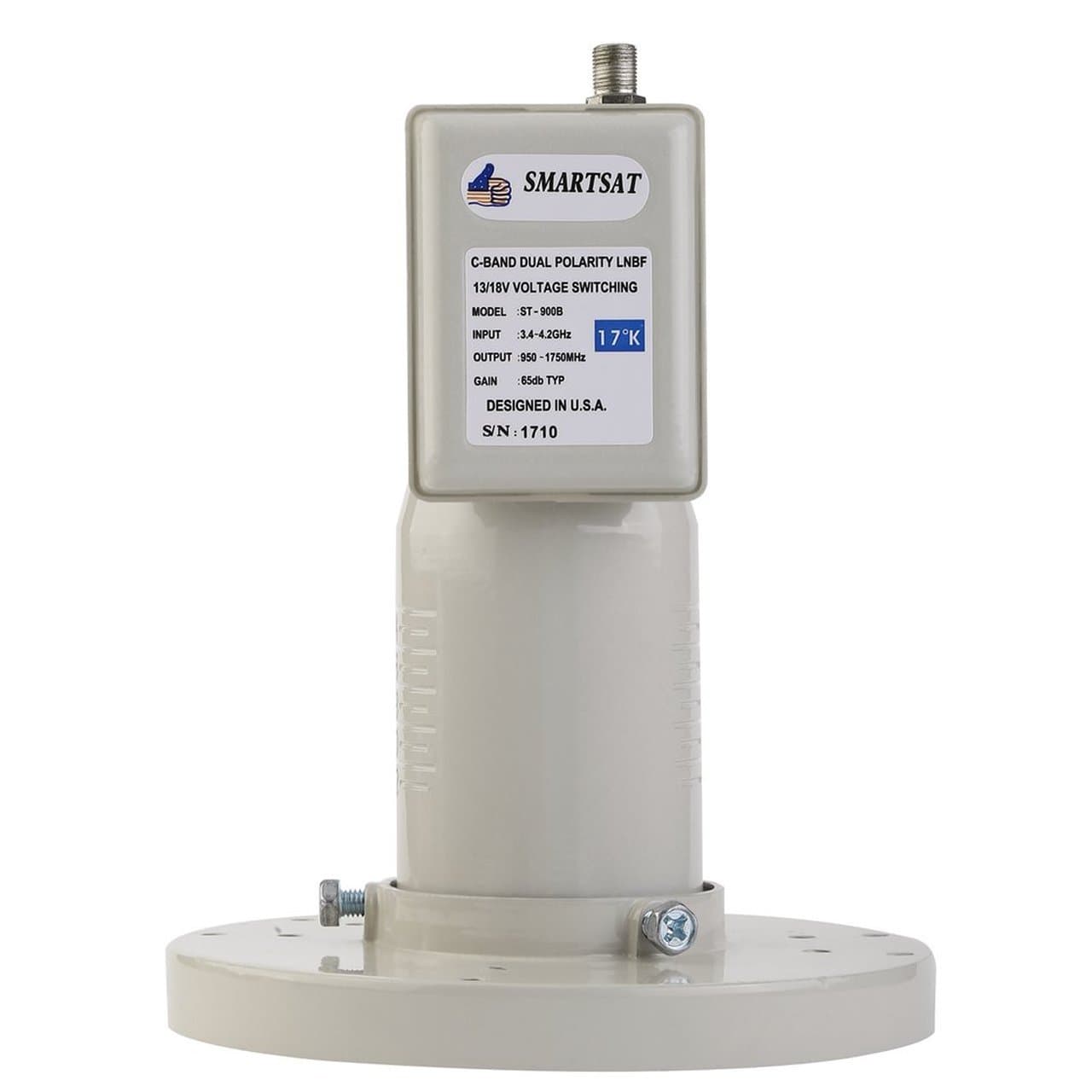 ST-900B Digital Single C-Band Output Single LNBF High Gain Universal Ku Band Single Output Hd Output LNBF(gray) Jasnyfall