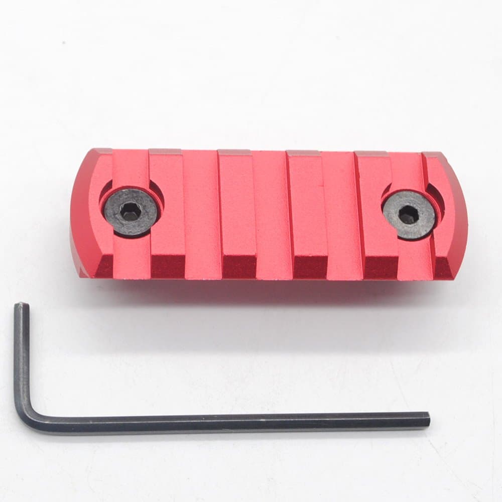 Outdoor Red Keymod Rail Sections for Picatinny Weaver Rail