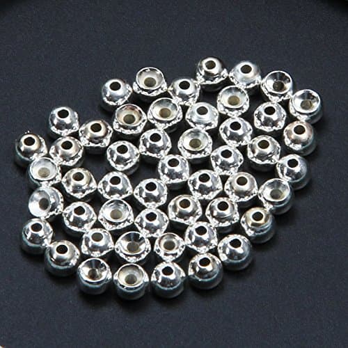 100 PCS Fly Tying Beads Tungsten Beads Nymph Head Ball Fly Tying Materials Hook Size 6#-20# 2.0 2.7 3.15 3.5 3.8 4.0 4.65 Nickle Gold Copper Silver Rainbow Color