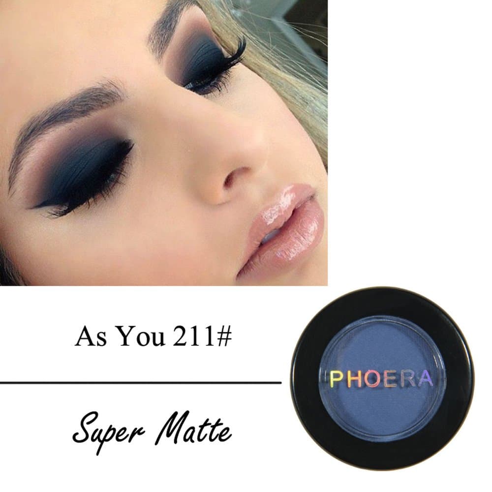PHOERA Cosmetic Matte Eyeshadow Cream Highly Pigmented Eye Shadow Makeup Cosmetic Long Lasting Waterproof
